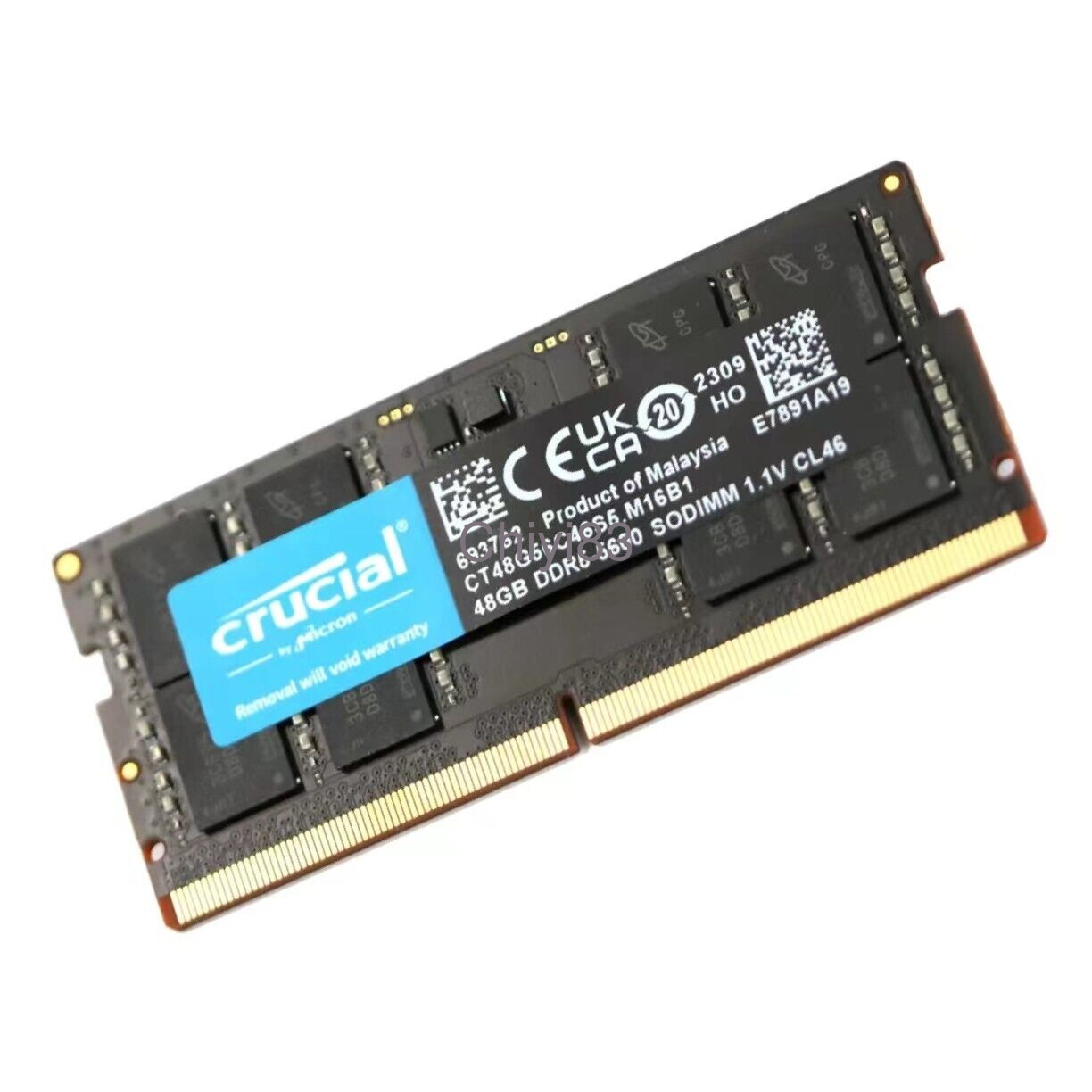 New 48GB Crucial DDR5 5600MHZ PC5-44800 Laptop SODIMM Memory