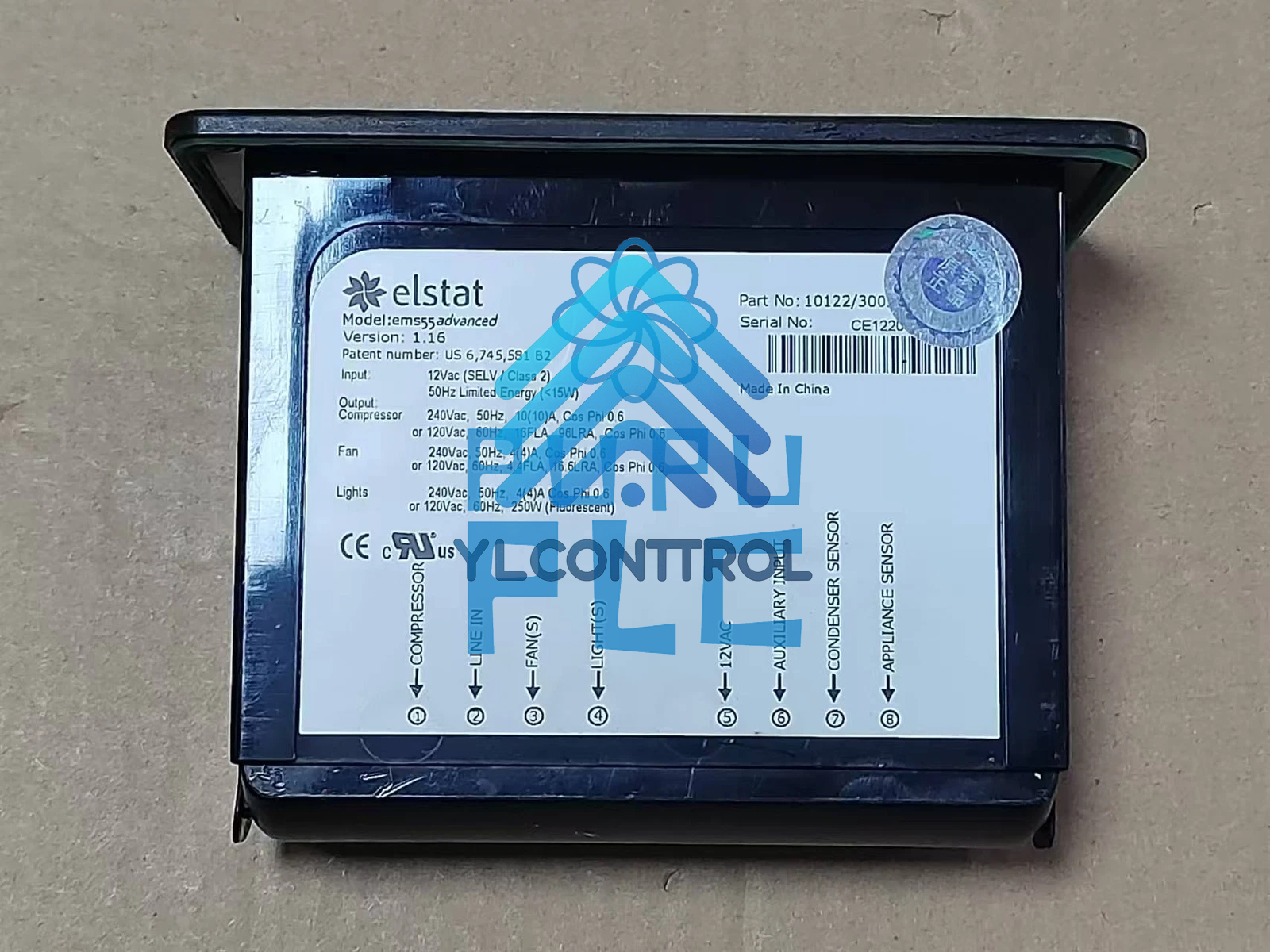 Elstat EMS55 Refrigerator Thermostatic Temperature Controller Part 10122-3001~