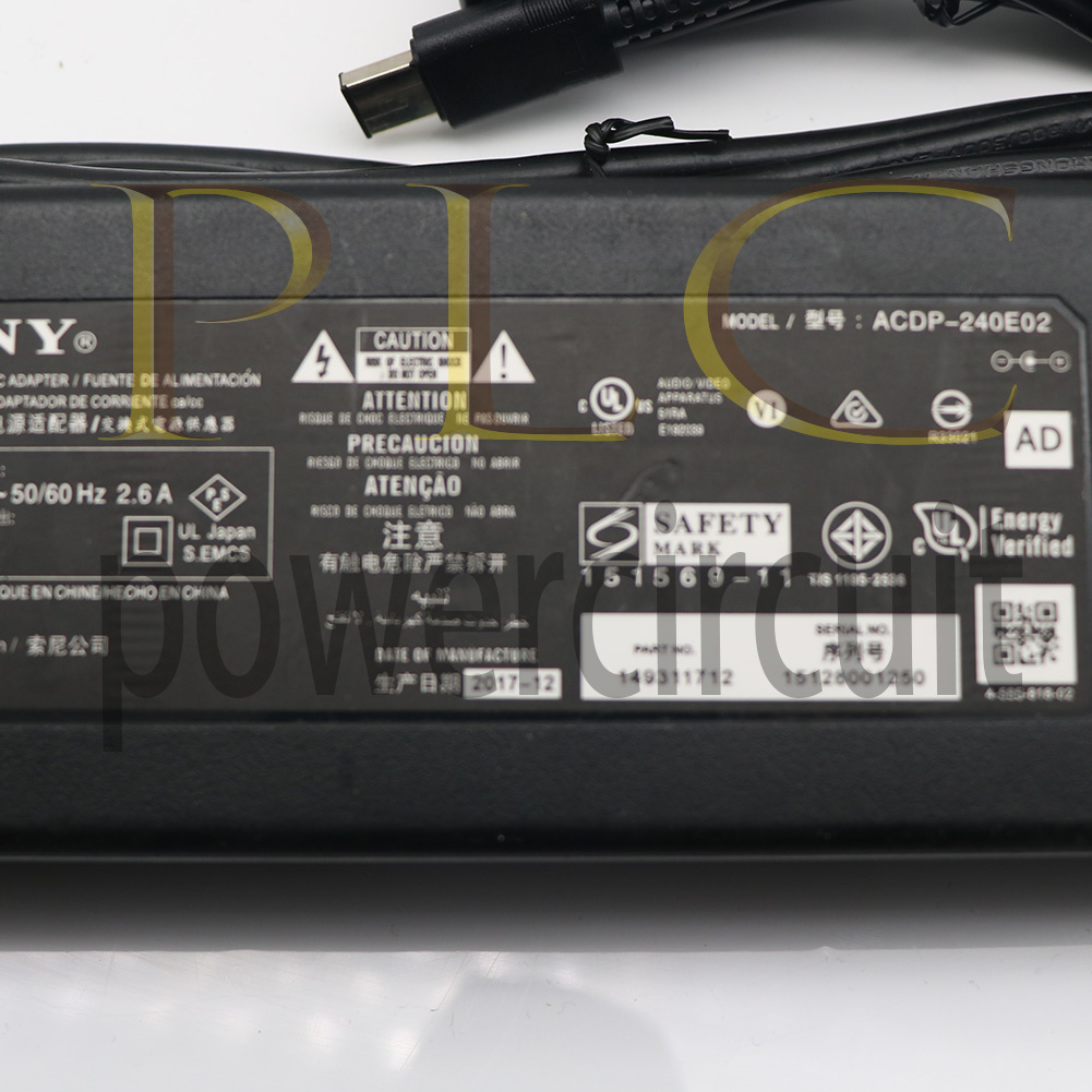 ソニー acdp-240e02 Amazon.com: 24V 10A Charger Power Cord for acdp-240e02 Sony