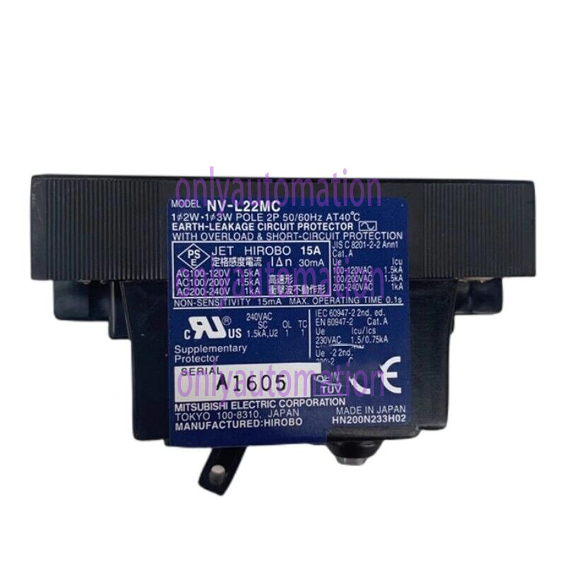 1PC Mitsubishi NV-L22MC 15A Earth Leakage Circuit Breaker Switch