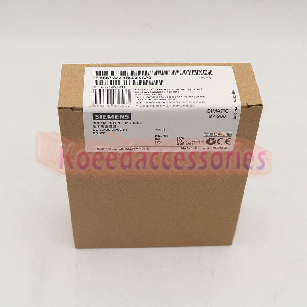 Siemens 6ES7322-1BL00-0AA0 Output Module – SIMATIC S7-300, New In Box
