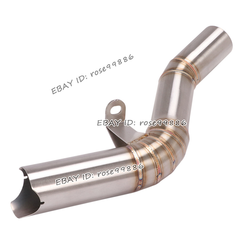 りんり ZX4R Mid Link Exhaust Pipe Slip On Muffler For Kawasaki