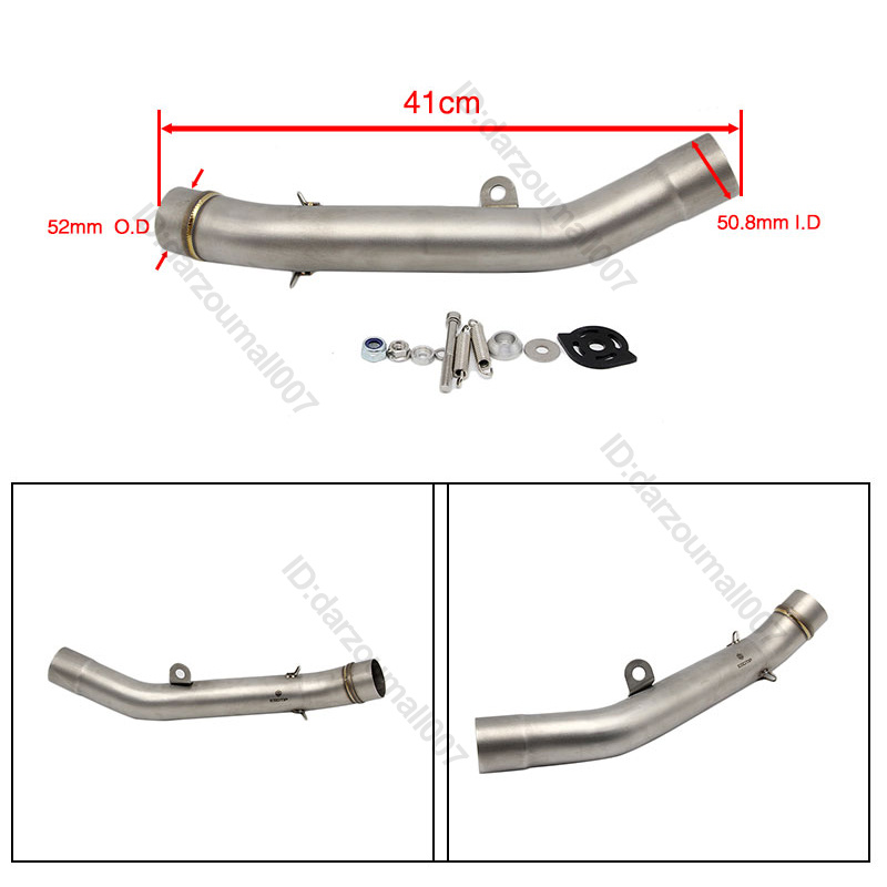 Middle Pipe Slip-on For Kawasaki Z800 2013-2016 Motorcycle