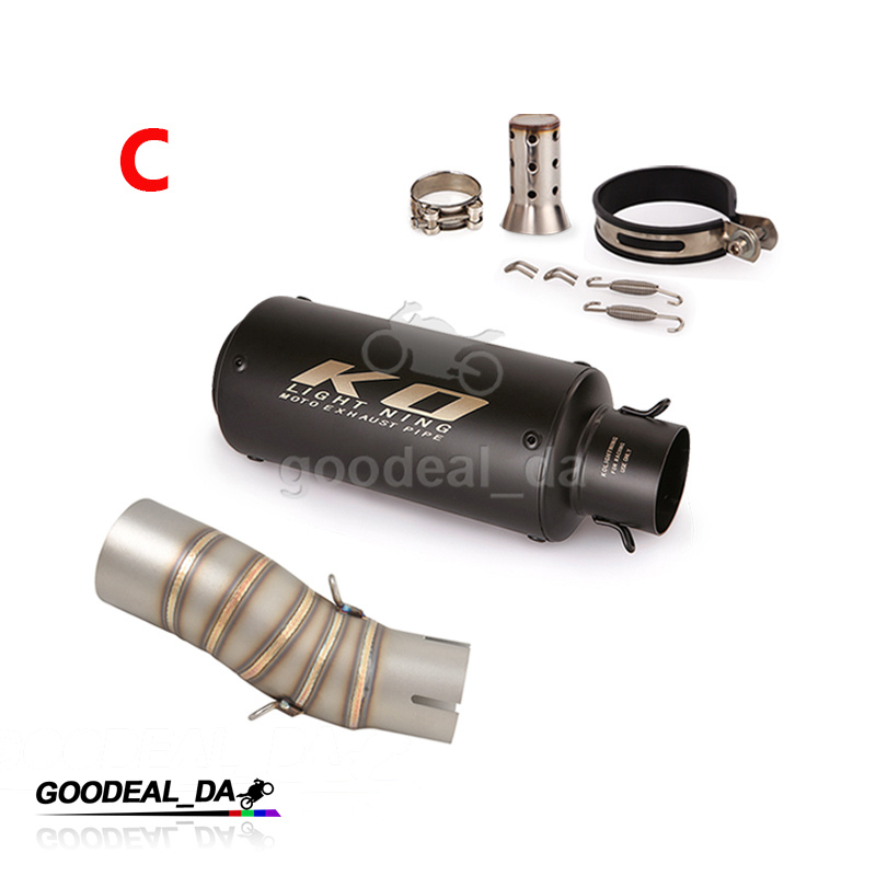 Carbon Fiber Motorcycle Exhaust Pipe Fix Clamp Escape Moto