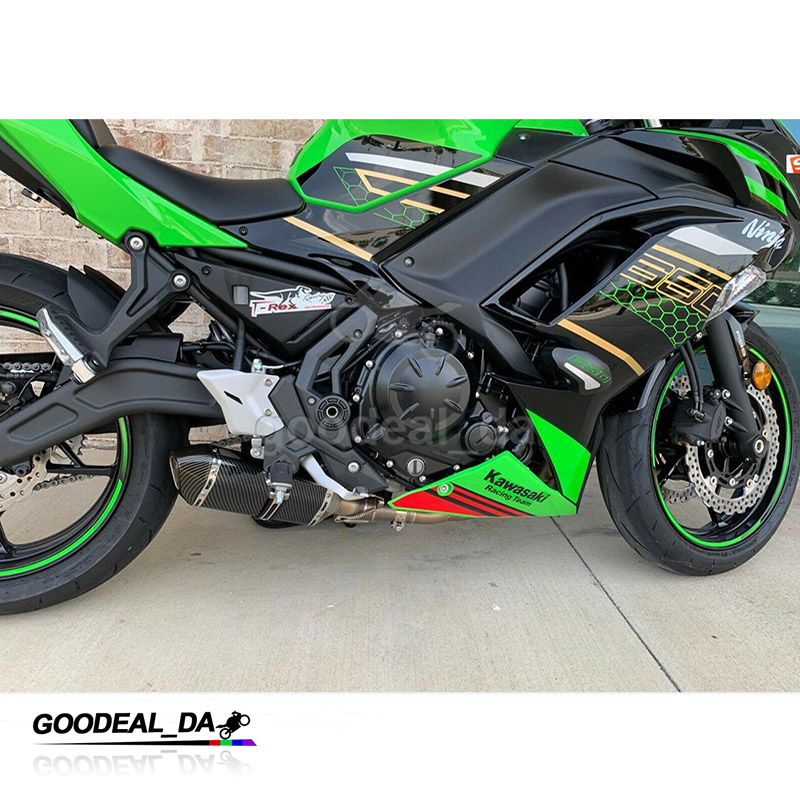 エナジープレミアム650g １本 Whole System Exhaust Carbon Muffler Header For Kawasaki