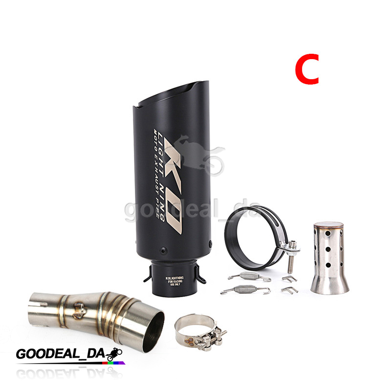 Slip On Exhaust System Muffler Mid Link Pipe For Kawasaki