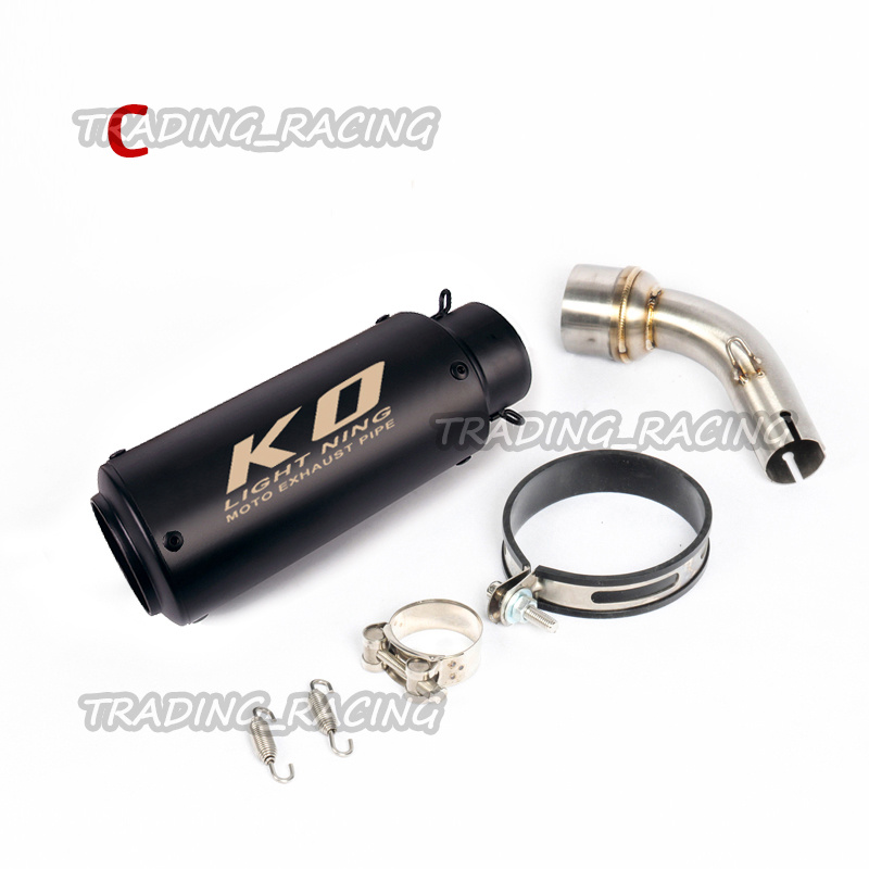 For Yamaha YZF R3 R25 MT-03 2005-2021 Mid Exhaust Link Pipe Slip-on Muffler Tips
