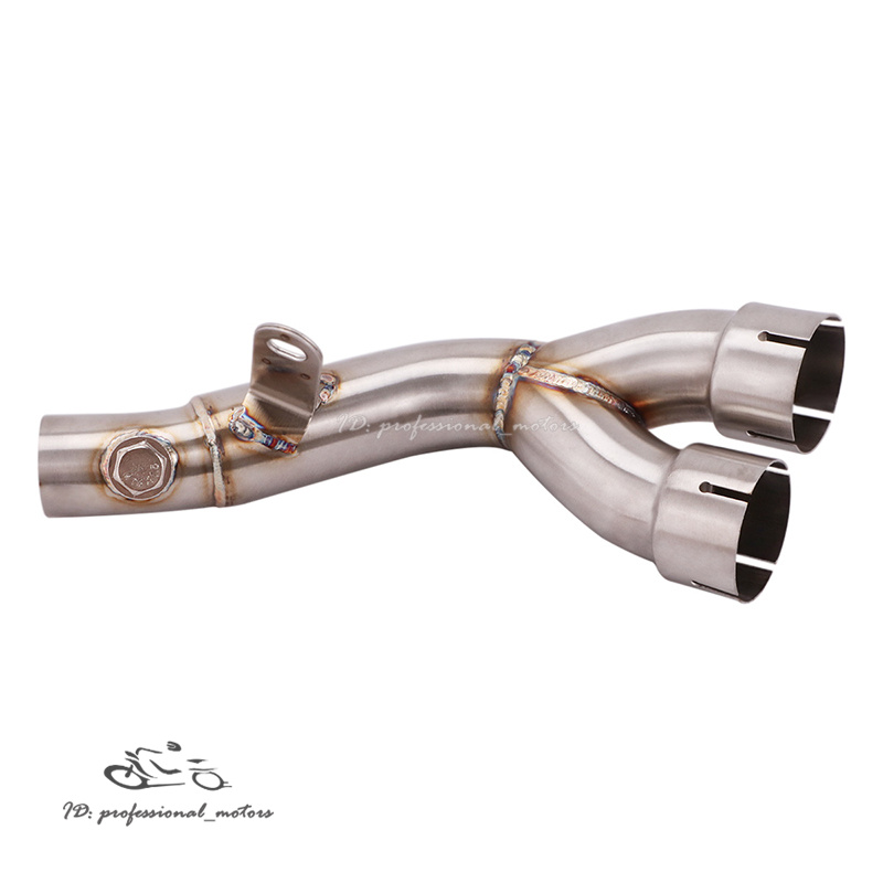 thumbnail image 2 of Stainless Steel Exhaust Mid Link Pipe For Yamaha YZF-R6 2006-2023 – Connects Stock Muffler 2 of 6