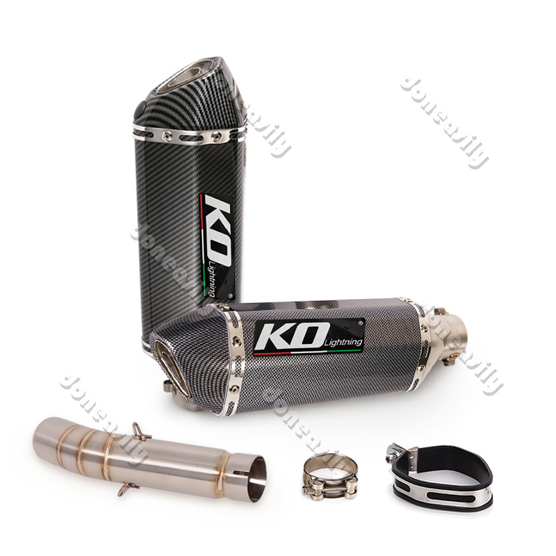 rico専用 Motorcycle Exhaust System Muffler Mid Pipe For Honda CBR500R