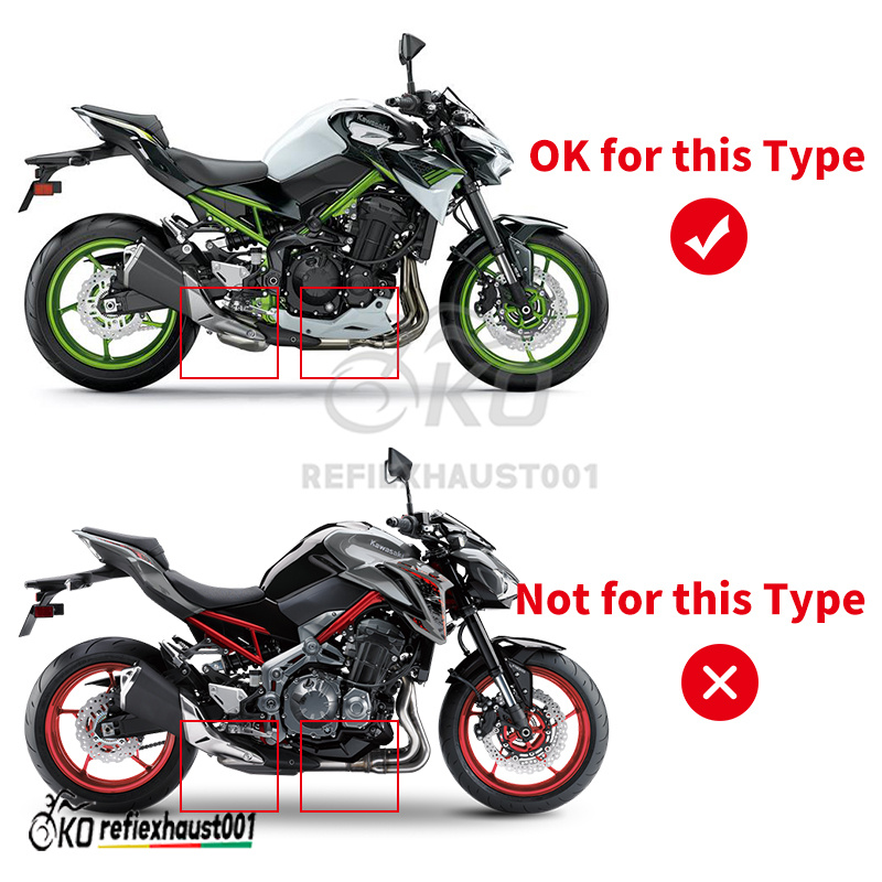 Mid Pipe For Kawasaki Z900 2020 2021 Motorcycle Exhaust Mid