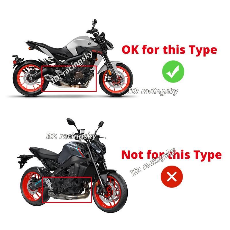 XSR900 For Yamaha MT-09 FZ09 2014-20 Full Exhaust System Front