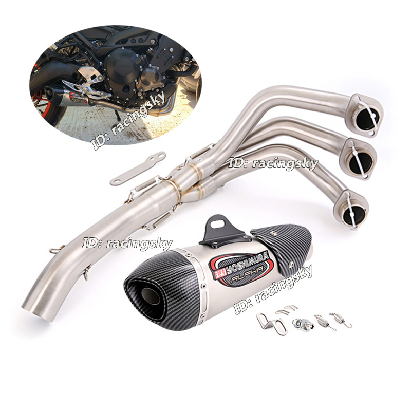 XSR900 For Yamaha MT-09 FZ09 2014-20 Full Exhaust System Front