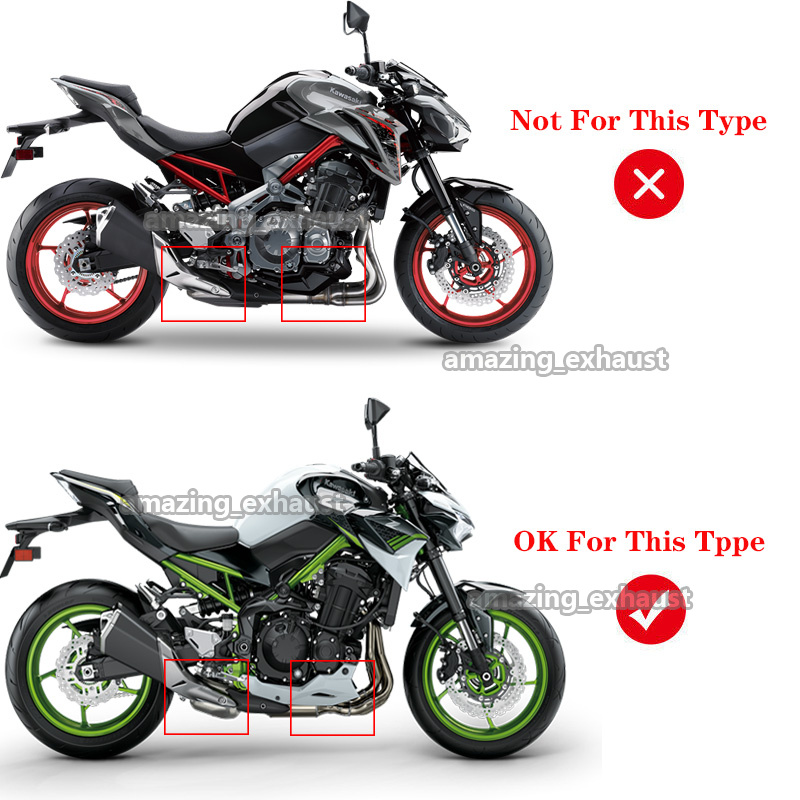 For Kawasaki Z900 2020-2023 Motorcycle Exhaust Mid Pipe 51mm