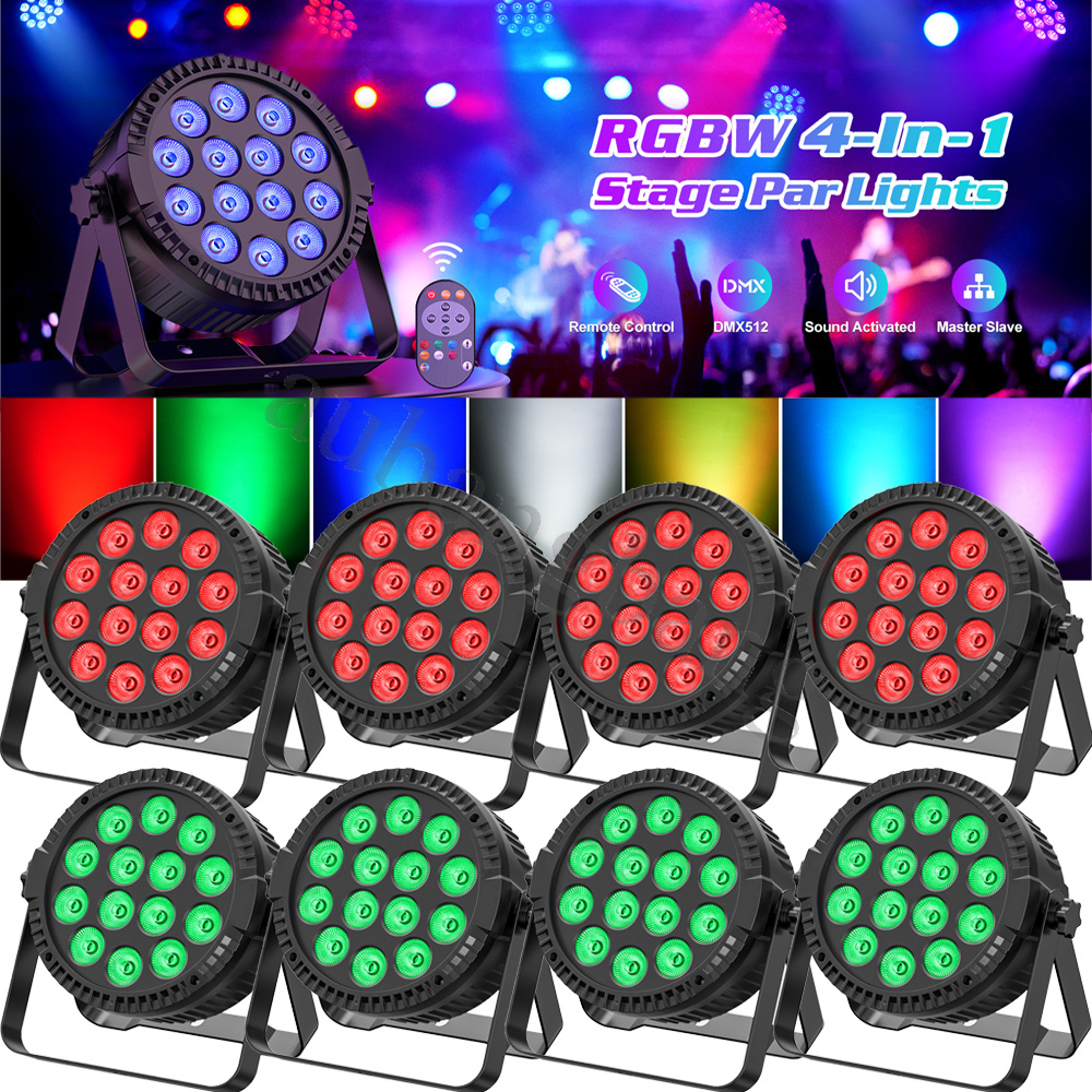 150W RGBW Par Can Light 14LED Stage Light DMX512 DJ Party Disco Wall Wash Lights - Picture 27 of 28