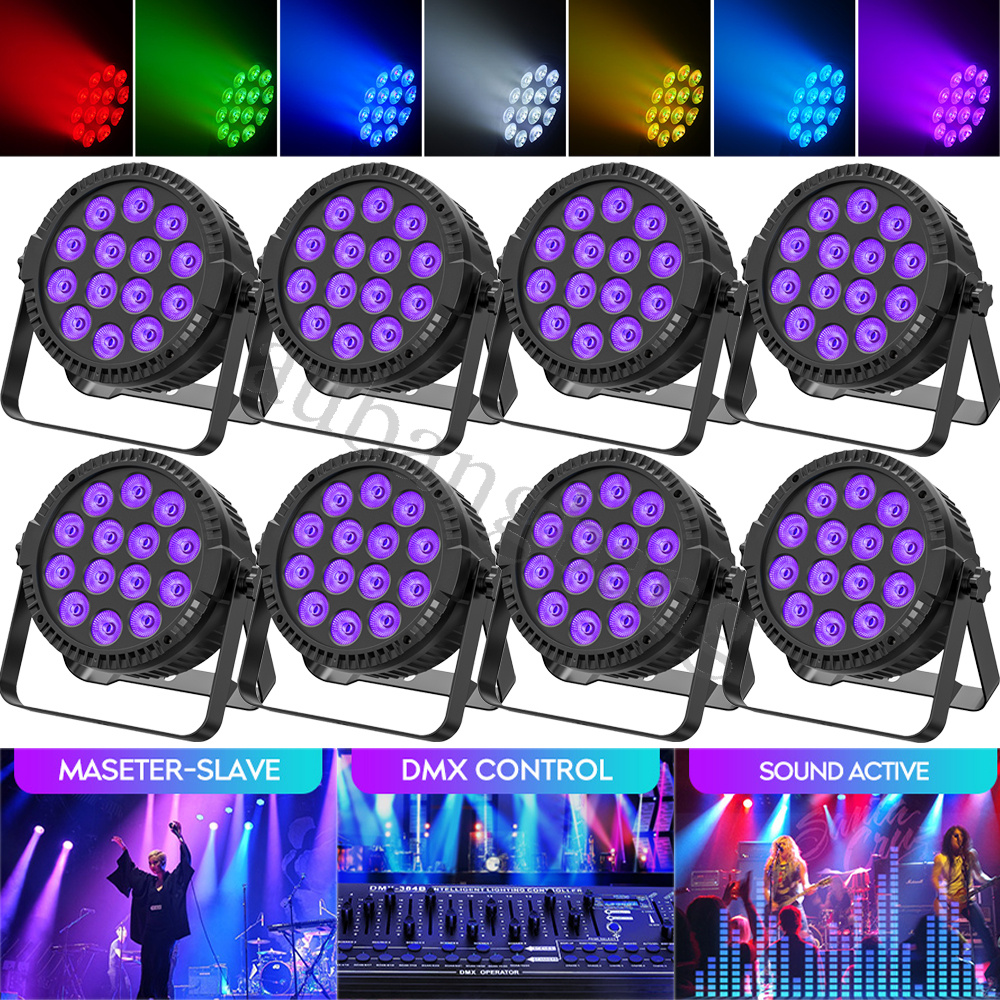 150W RGBW Par Can Light 14LED Stage Light DMX512 DJ Party Disco Wall Wash Lights - Picture 28 of 28
