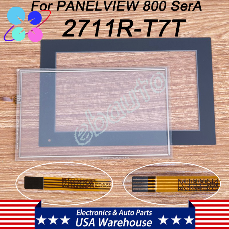 New Touch Screen Panel Glass w/ Film For Allen-Bradley PANELVIEW 800 2711R-T7T