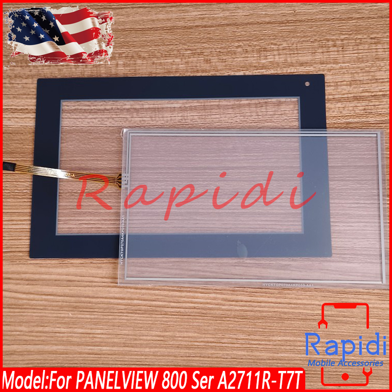 For 7" PANELVIEW 800 2711R-T7T 2711RT7T 2711R T7T Protective Film + Touch Screen