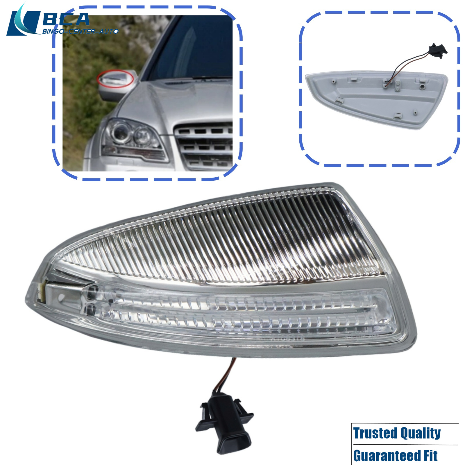 1* Right Mirror Turn Signal Light 1649061400 For Mercedes-Benz ML350 ML550 GL450