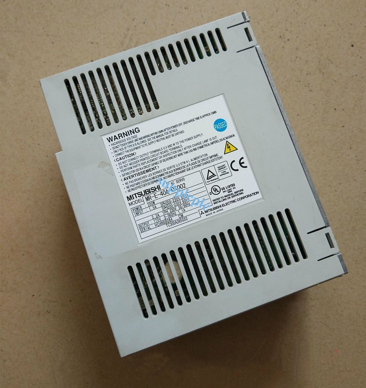 Used Mitsubishi AC SERVO DRIVE MR-E-40A-QX002 Fully Tested | eBay