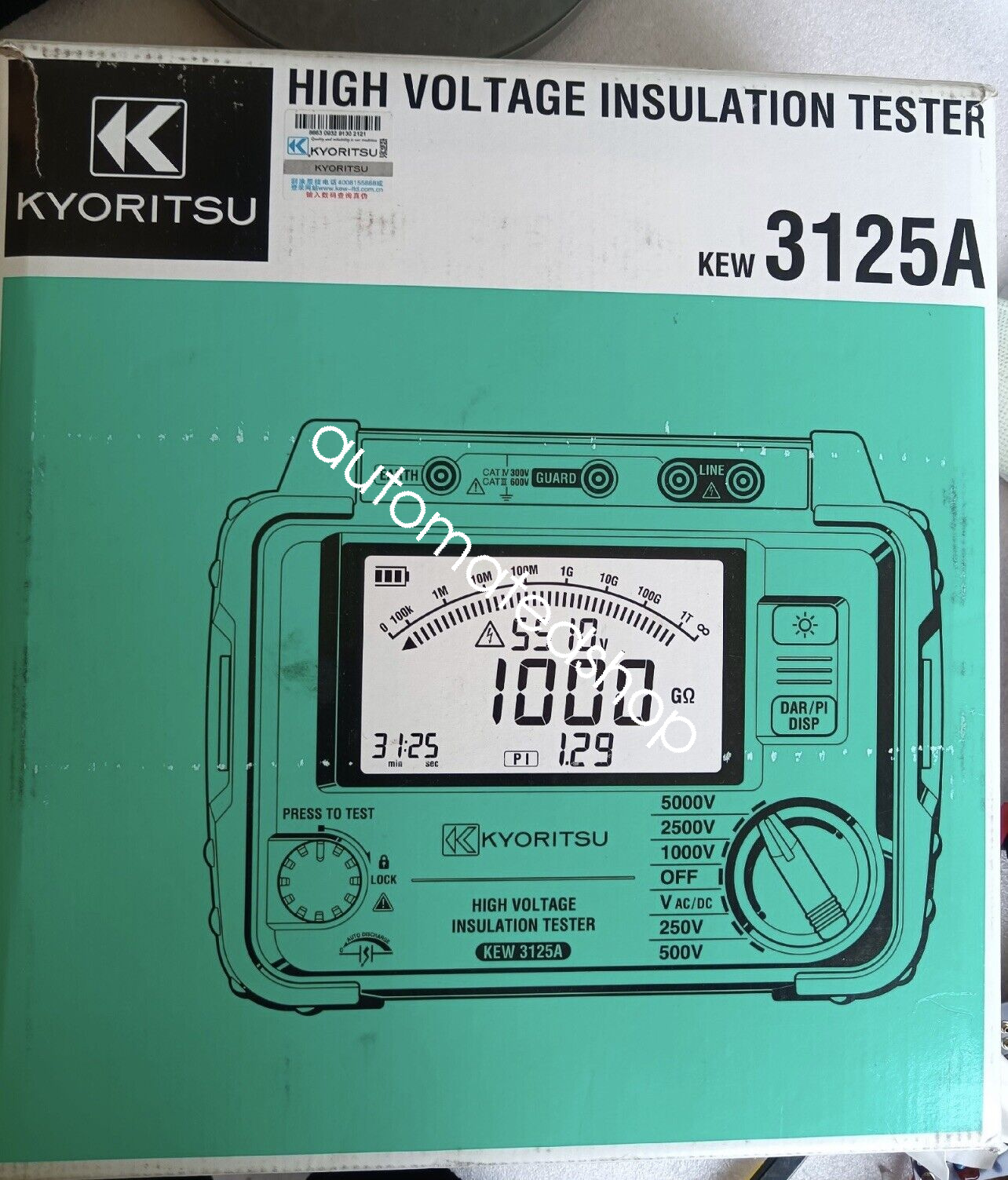 KEW 3125A Digital High Voltage Insulation Tester Resistance Meter
