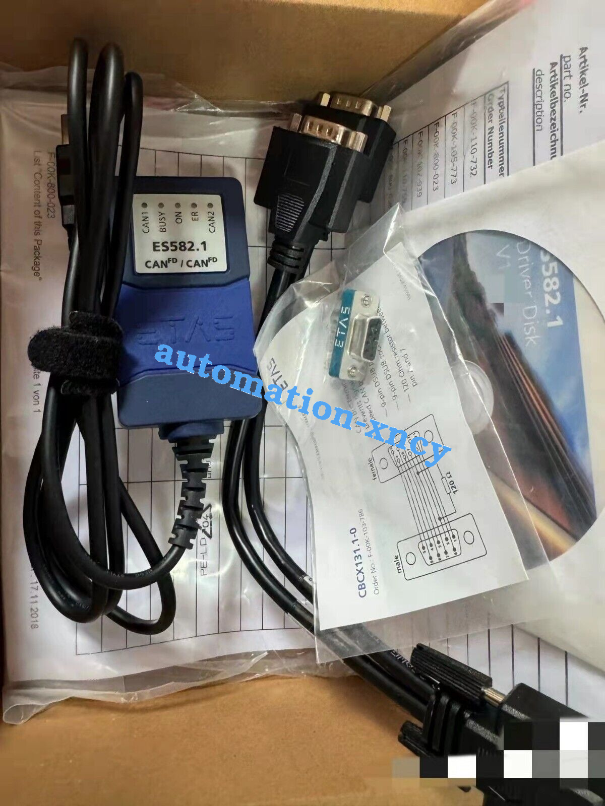 ETAS ES582 ES582.1 F-00K-110-731 USB CAN FD Bus Interface ETAS ES582 ES582.1 F-00K-110-731 USB CAN FD Bus Interface
