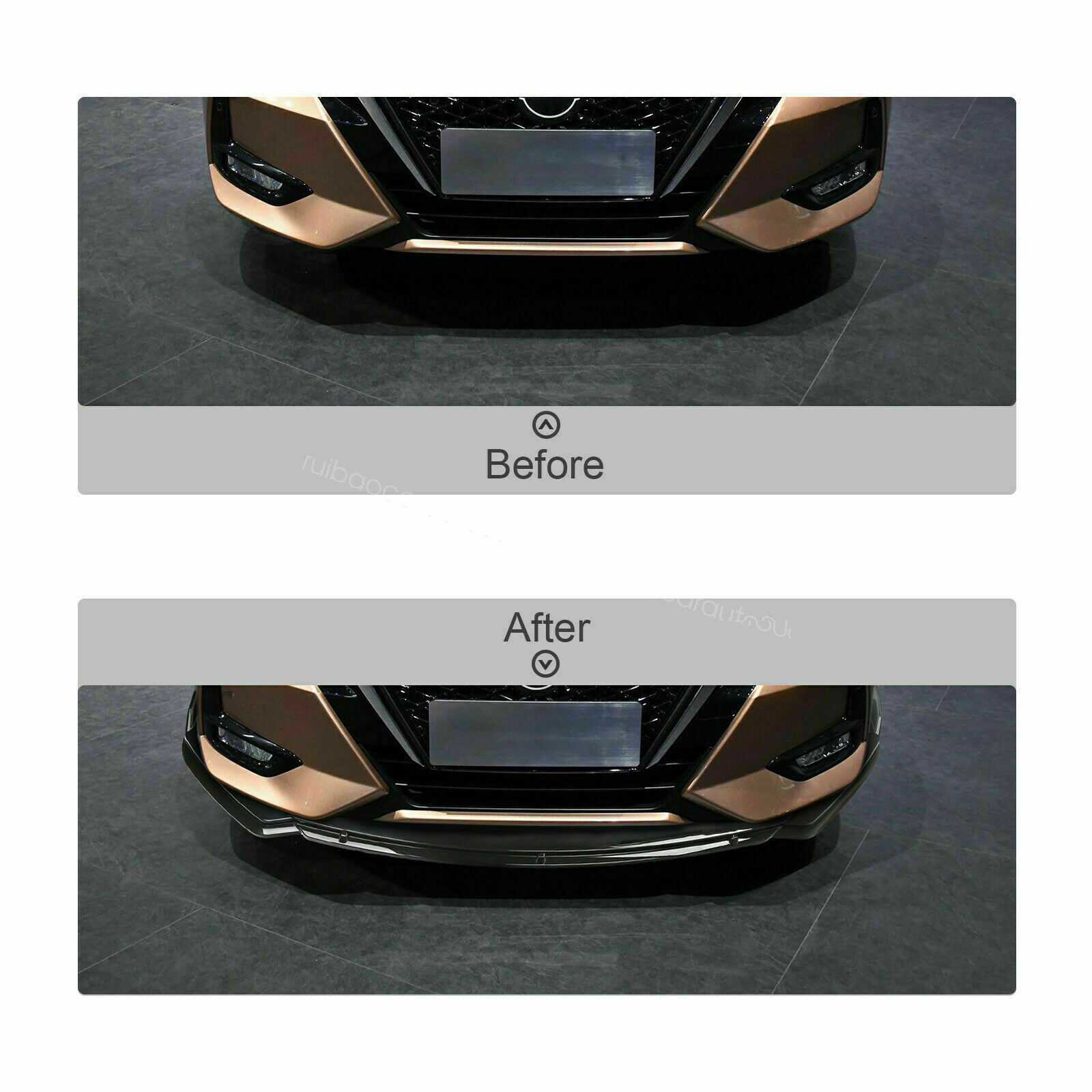 For Chrysler 300C SRT8 300M 200 Front Bumper Lip Spoiler Splitter Gloss