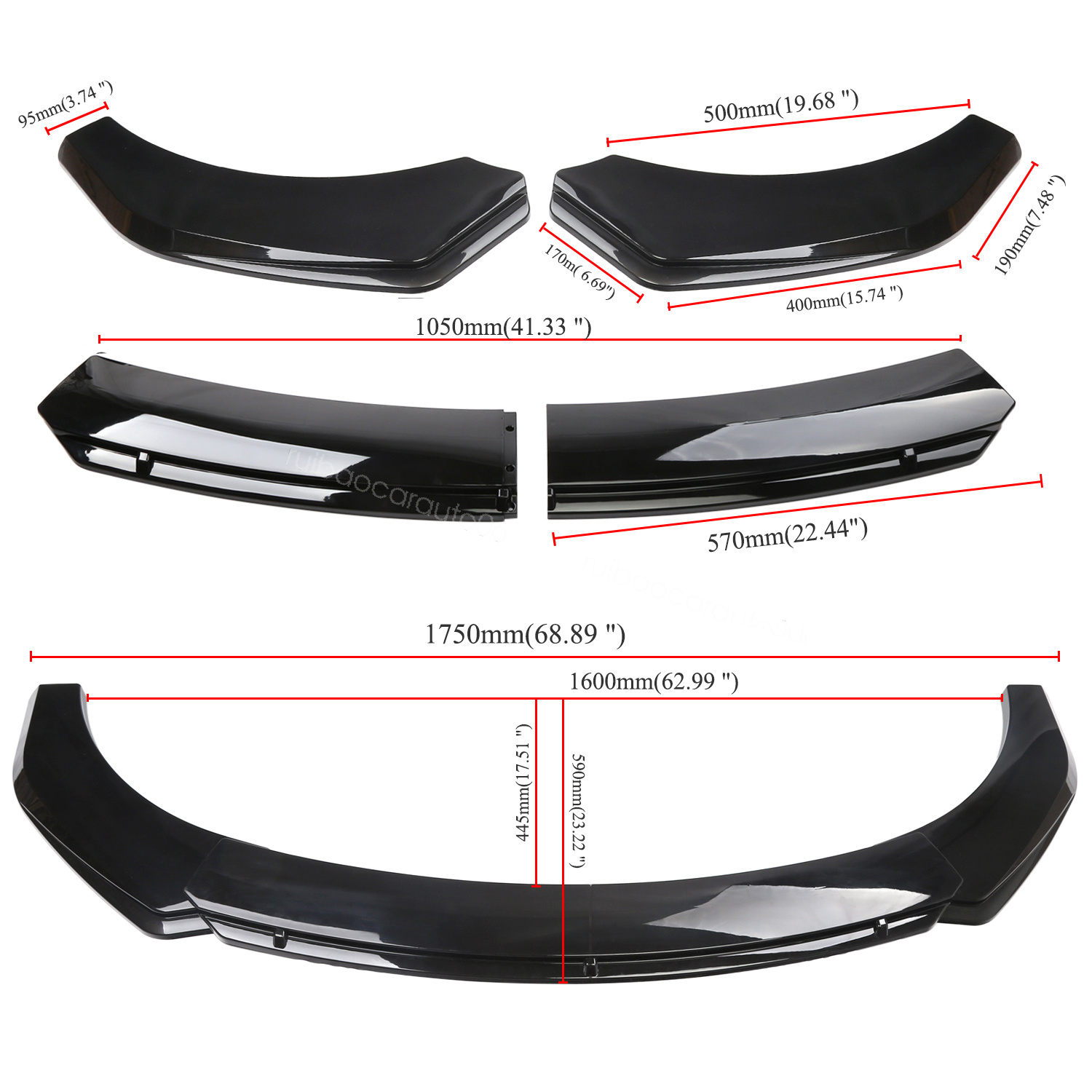 2014 prius c lip kit CS820FLC For Toyota Prius C Prime