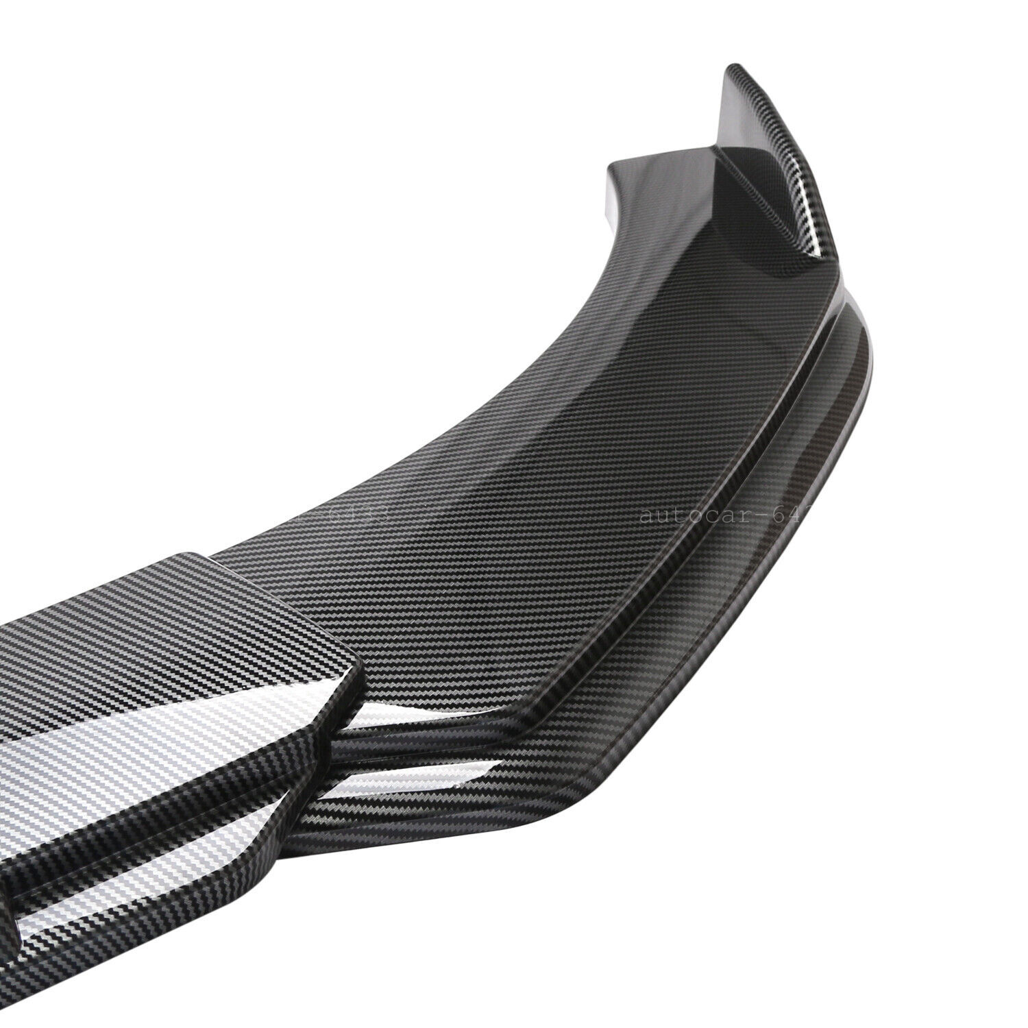 ALLTIMES Carbon Fiber Look Front Bumper Lip Spoiler Kit For Infiniti Q50 2014-2023