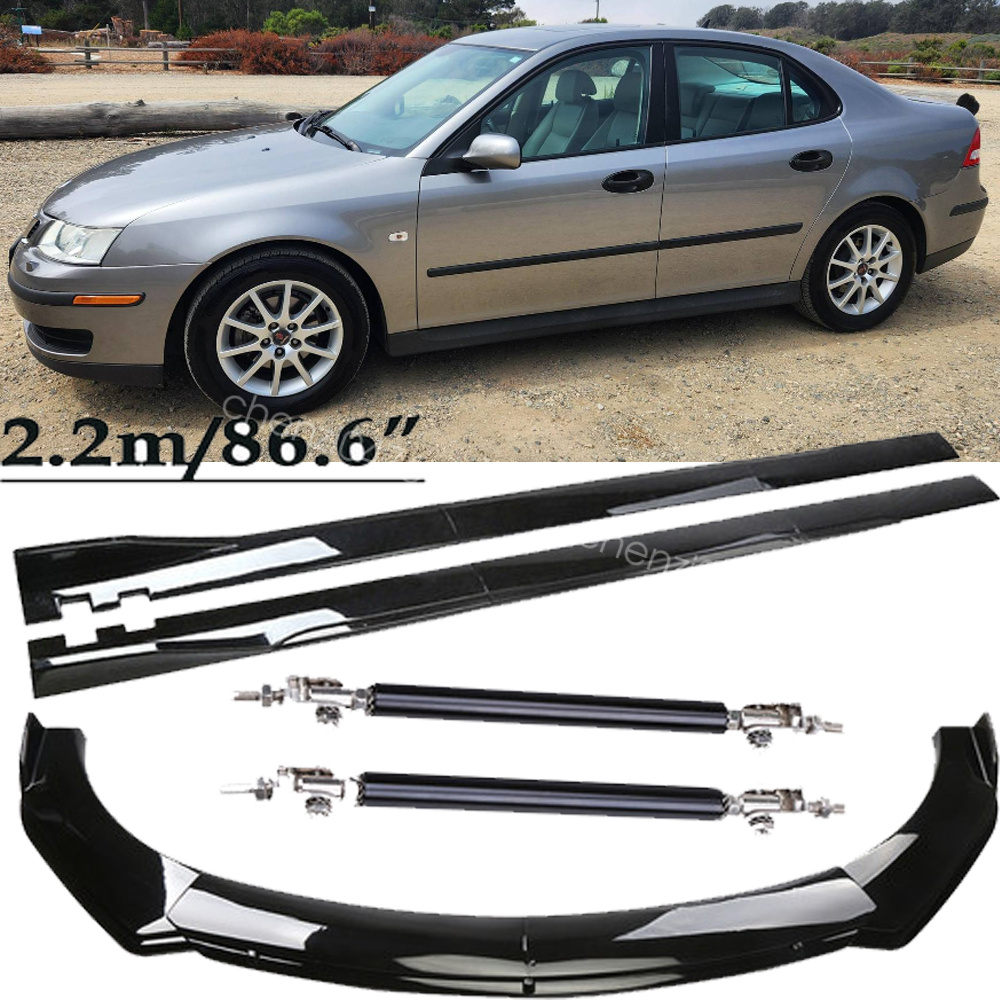 For 2004 Saab 9-3 Linear Front Bumper Lip Splitter Spoiler