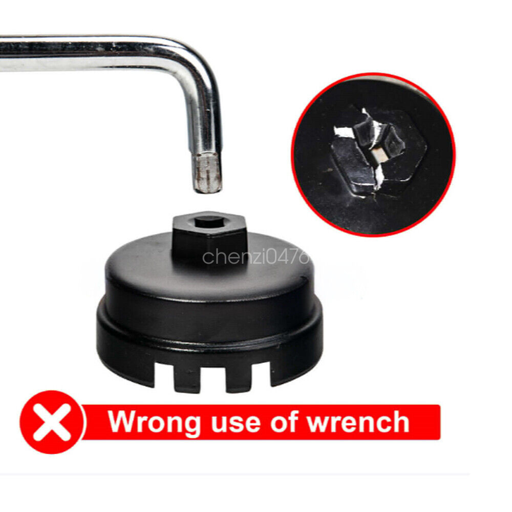 64mm 14 Flutes Oil Filter Cap Wrench Cup Socket Remover Tool For Toyota Lexus Scion 3 2