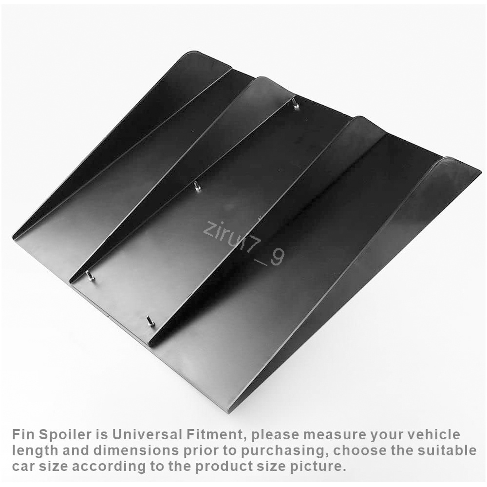 Buy For Mitsubishi Lancer Rear Diffuser Bumper 4 Fins Spoiler Splitter