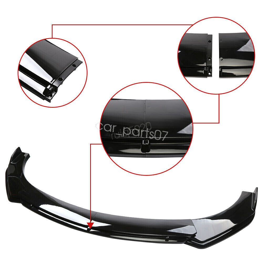 Painted Black Front Bumper Lip For 2016-2021 Honda Civic 10th Gen – DTM Motors