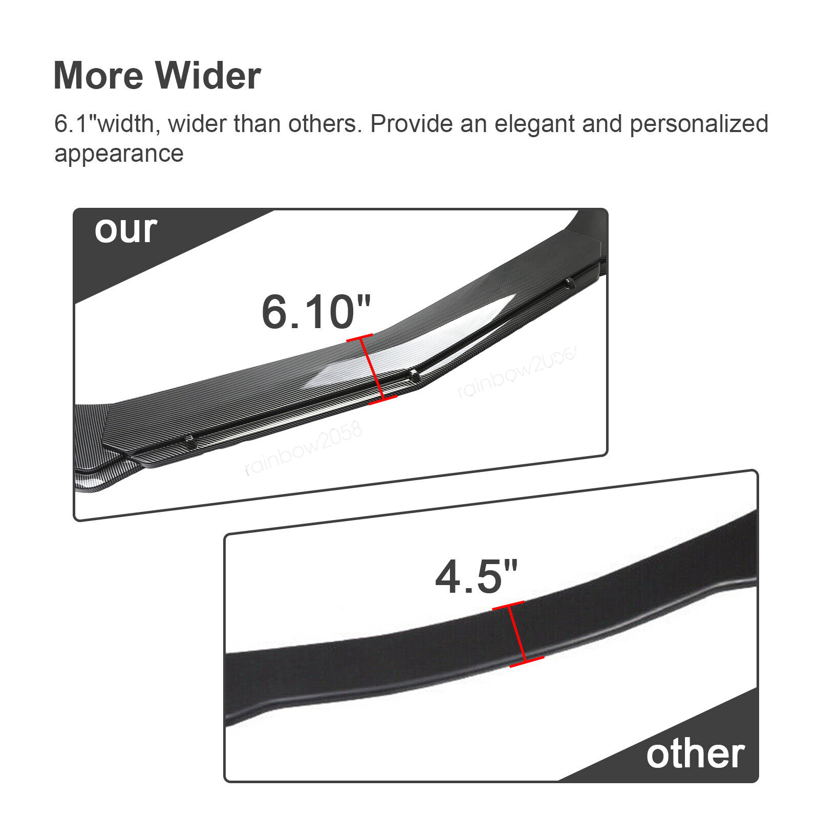 CAR FRONT BUMPER Lip Splitter Body Kit+ Strut Rods For LEXUS IS200T