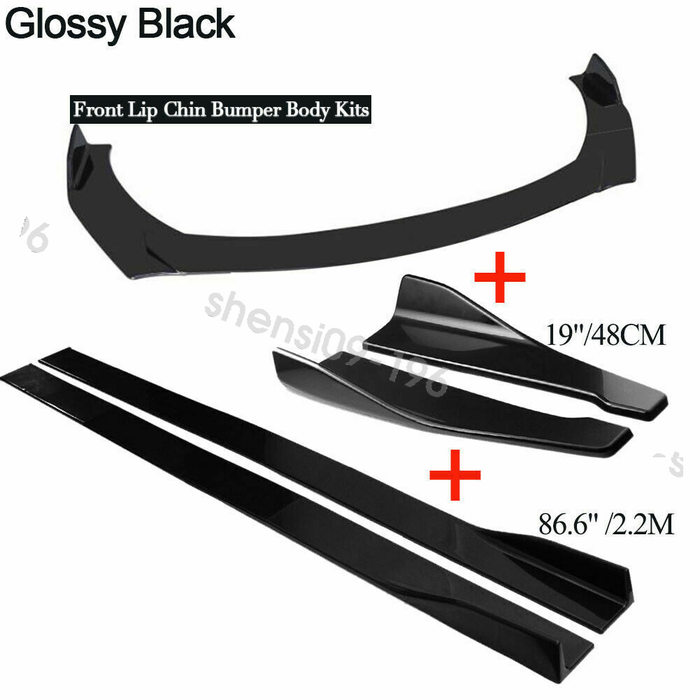For Subaru Forester XT ST SF5 Glossy Front Bumper Lp Spltter Body