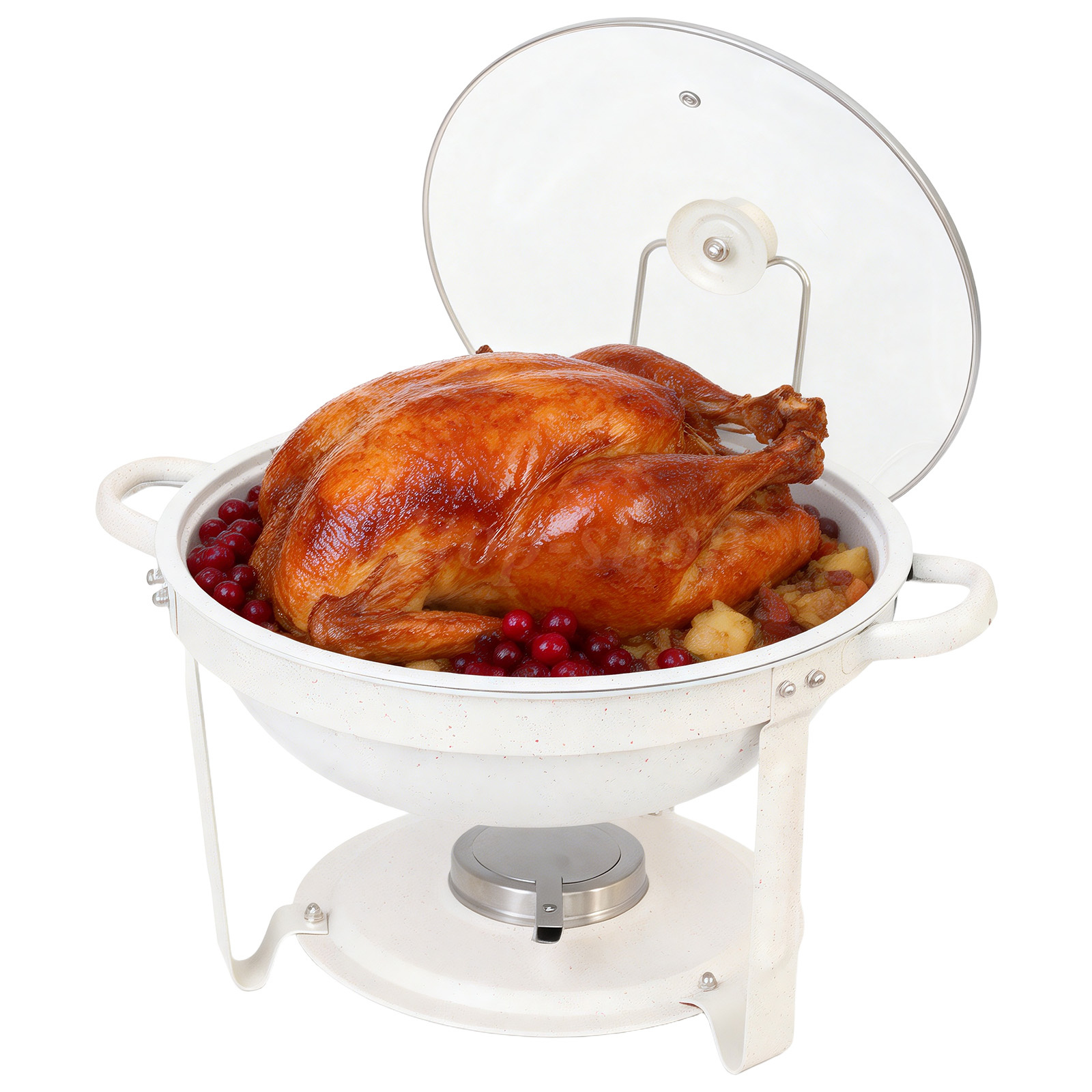 316 Stainless Steel Chafer Chafing Dish Sets Catering Round Food Warmer 9QT