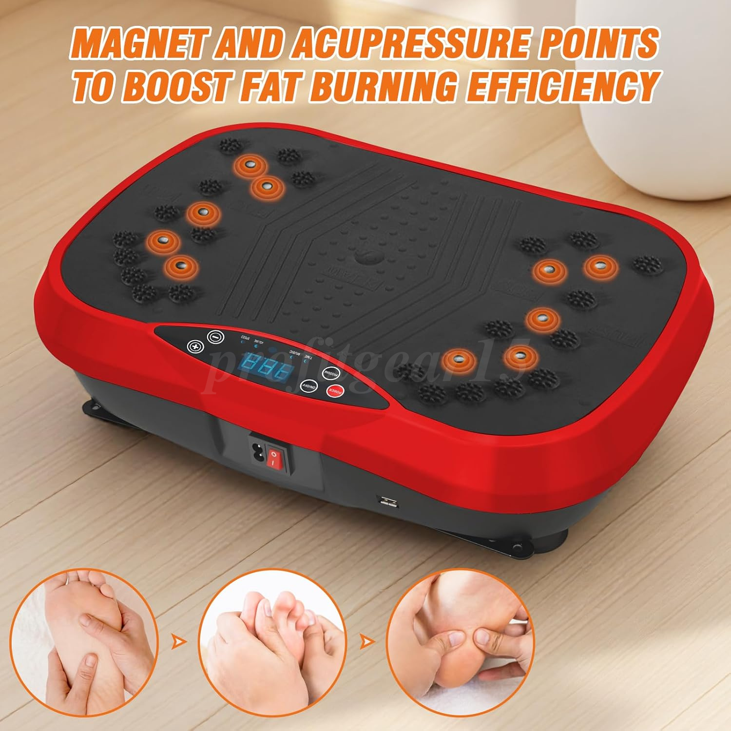 Vibration Plate-200Speeds,10Modes Exercise Machine Fitness Platform w/ Bluetooth