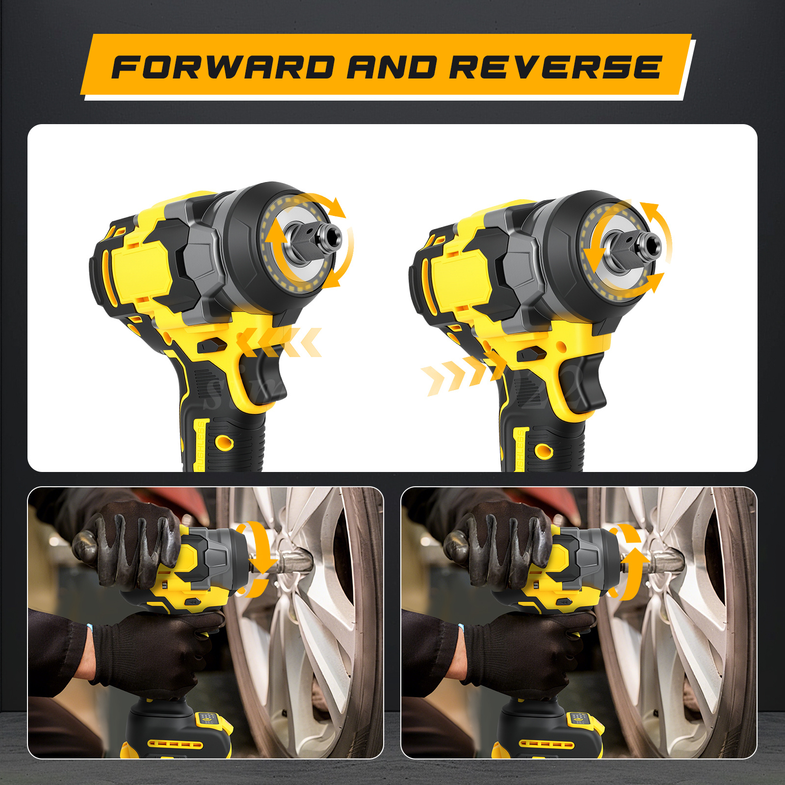 Cordless Brushless Impact Driver Hammer Drill Combo Kit with 2 Battery ...