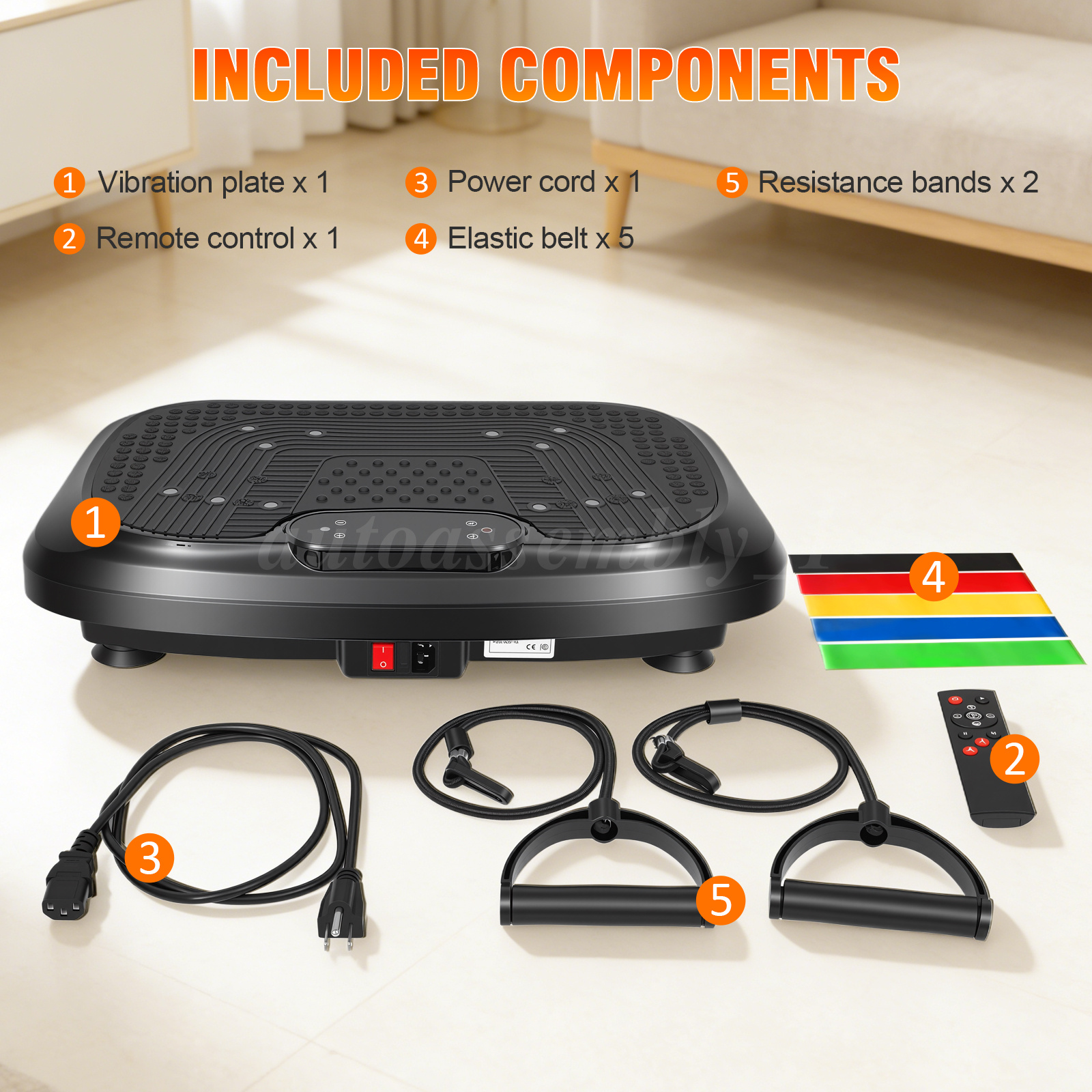 Vibration Plate Exercise Machine Whole Body Workout Fitnes 550lbs Bluetooth