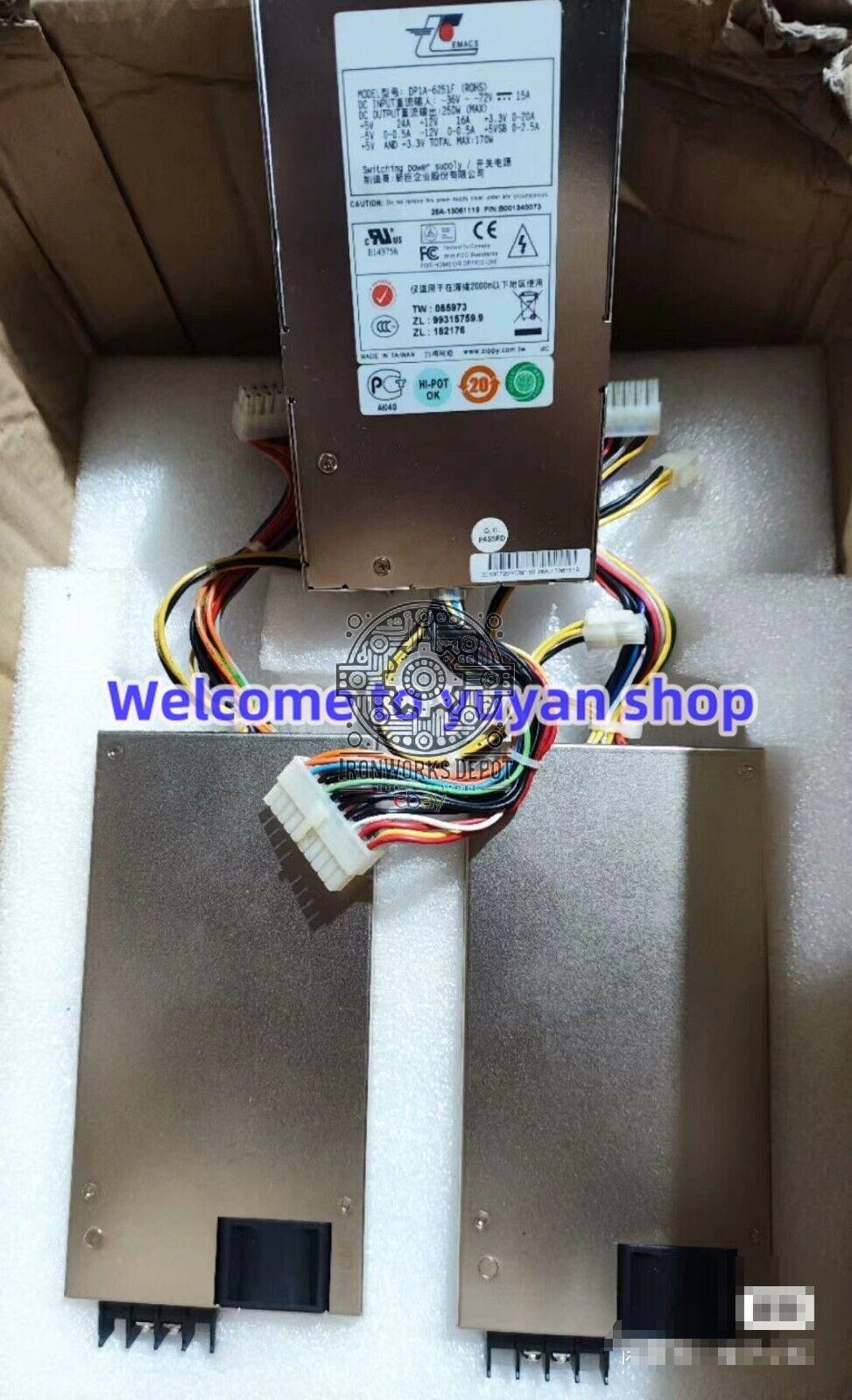 DP1A-6251F for Zippy 250W DC Input -36V- -72V 15A DC-DC Power Supply Module 1pcs EMACD ZIPPY DP1A-6251F 250W server DC power supply | eBay UK