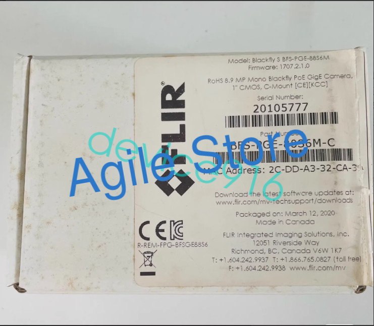 FLIR BFS-PGE-88S6M-C  Industrial Camera BFS-PGE-88S6M-C