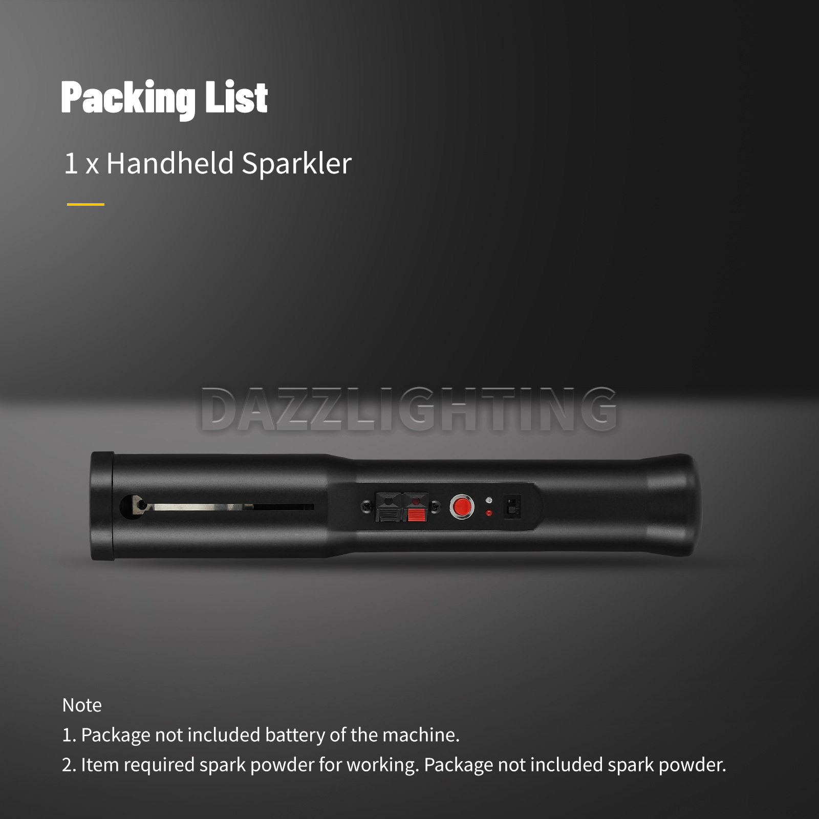 PAIDUN Mini Handheld Spark Machine Cold Sparkler 1-2M Firework Wedding Party Bar