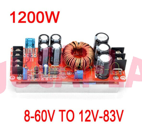 1200W 20A DC Converter Boost Car Step-up Power Supply Module