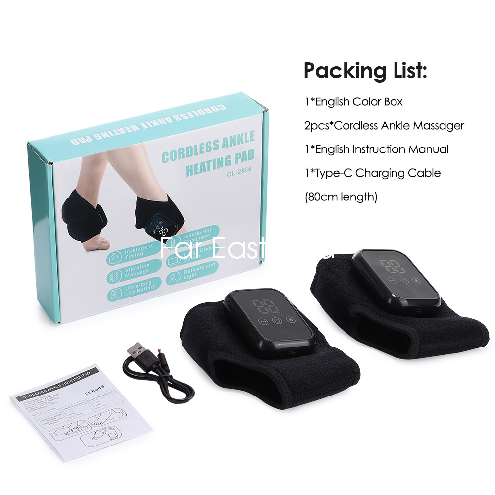 Foot Renew Triple Method Massager Heat Vibration for Heel Arch Ankle Neuropathy