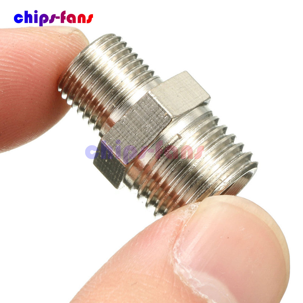 Airbrush Hose Adaptor Connector Fitting 1//4/'/' BSP Female To 1//8/'/' BSP Male El