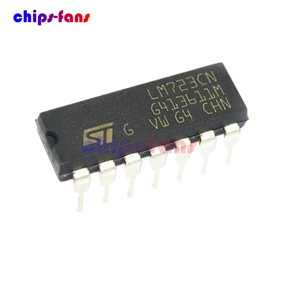 DIP-14 Voltage Regulator 2-37V LM723CN LM723 New Ic ec 5Pcs Adj