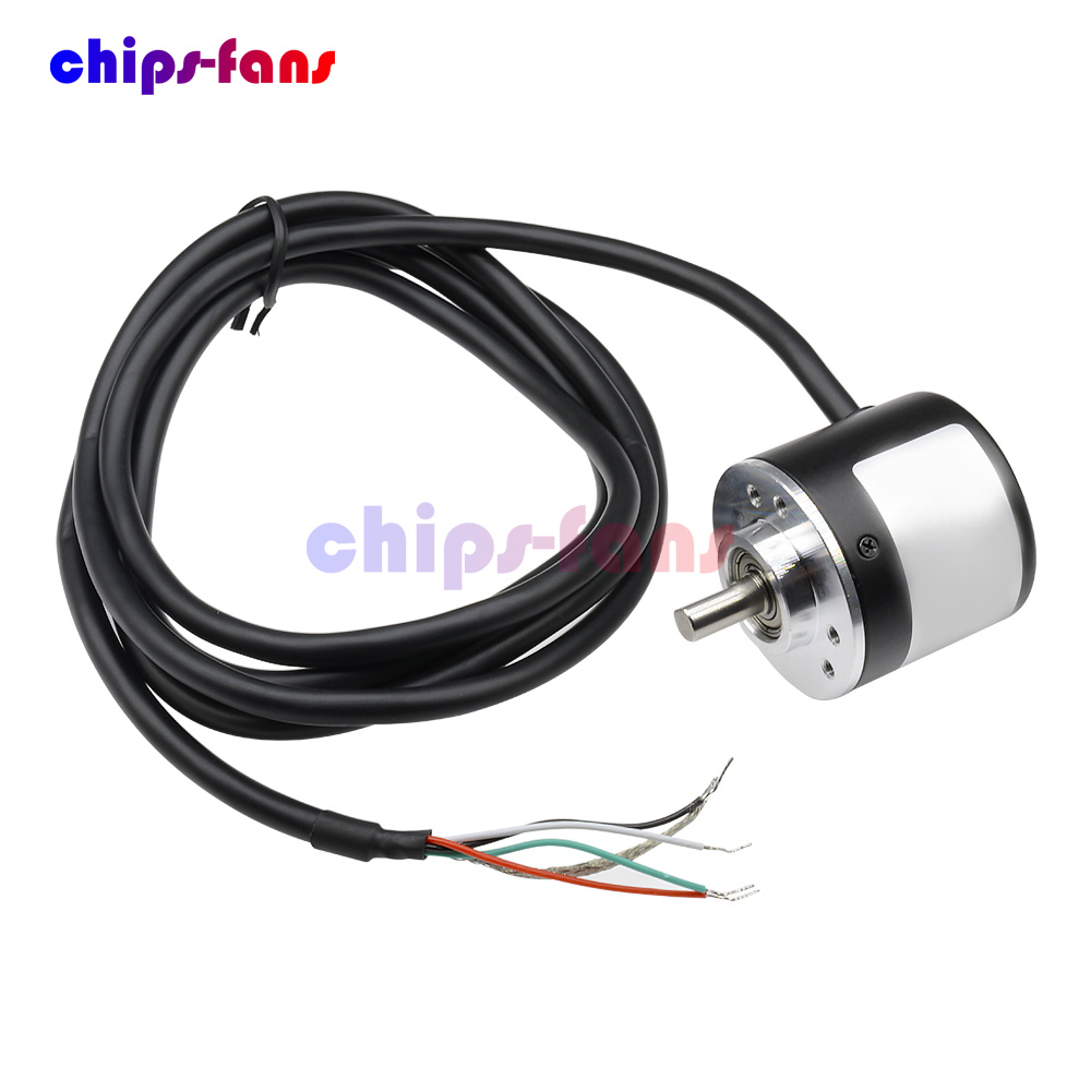 6mm Shaft 360P//R Incremental Rotary Encoder AB 2-Phase DC5-24V