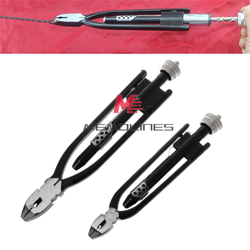 9" Safety Wire Twister Locking Pliers - For Drilling Bolts - CAL/ATE/AJS