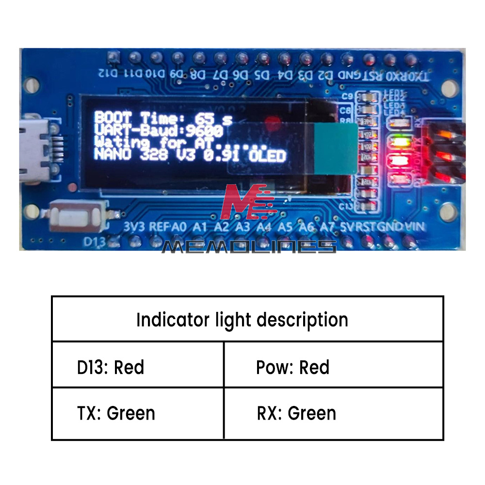 Carte Arduino Nano V3.0 CH340G | Microcontrôleur 5V 16MHz, Interface USB-C, Compatible IDE, Lot De 5 Pièces