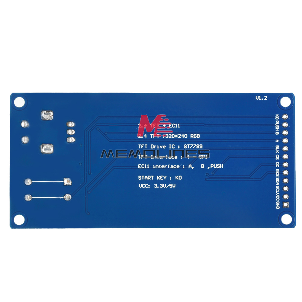 1.8/2.4inch LCD TFT Screen Display Module with EC11 Rotary