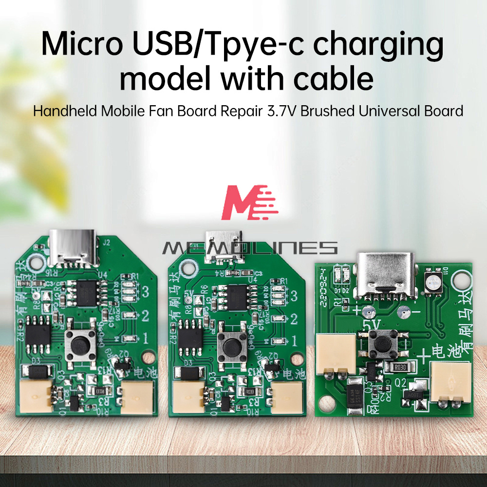 Scheda Di Controllo Per Ventola USB Ricaricabile 3.7V – Universale, Standby 0.7uA